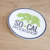 SoCal Woodshop Logo Sticker - Image 2